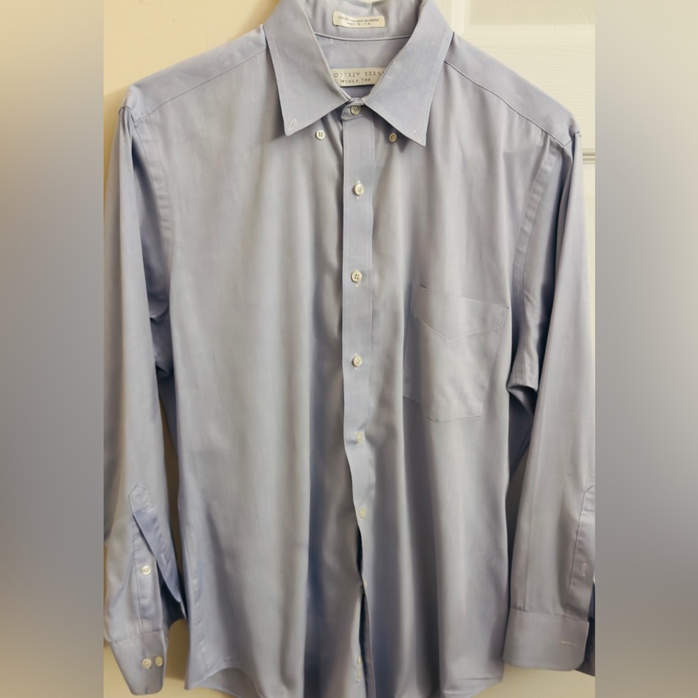Geoffrey Beene Cotton & Polyetser Blendโ Menโs Size M Solid Grey Long Sleeve
